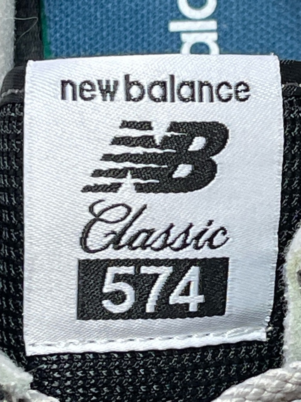 New Balance Classic 574 Black Suede & Light Gray Trim Sneakers - Picture 8 of 12